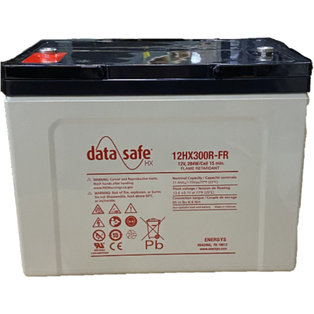 伊12” Sasha Money HE148 High Energy /00250 12HX300FR | EnerSys DataSafe HX - 284WPC VRLA Battery – Power