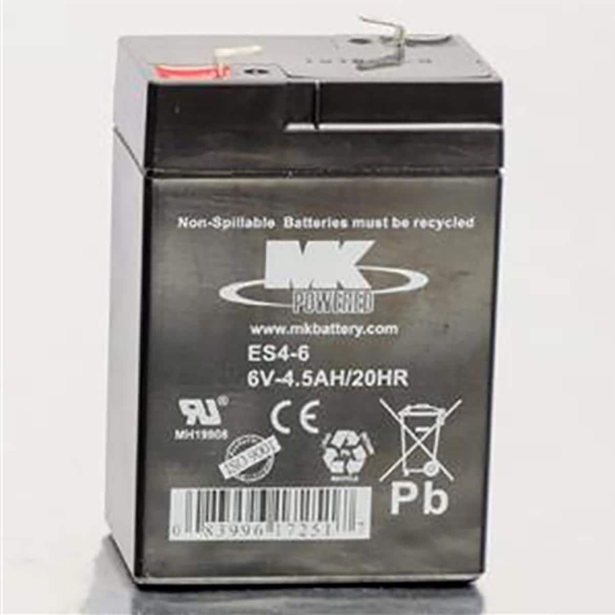 Unipower B00904 Battery 6v 4.5Ah VRLA PS640F | OSI Batteries