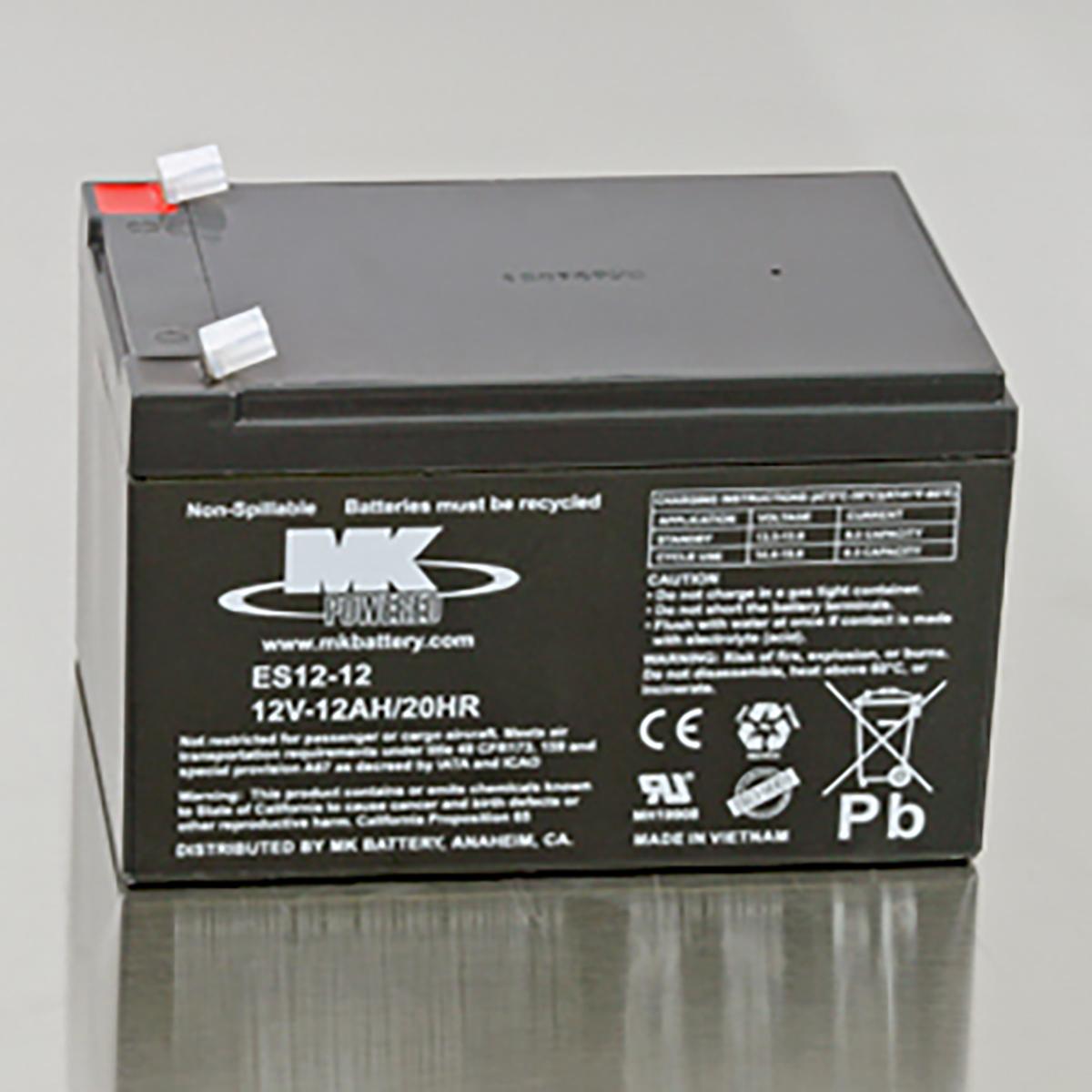 Unipower B00926 Battery 12v 12Ah VRLA ES12-12 | OSI Batteries
