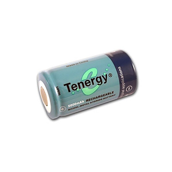Tenergy Rechargeable C Battery NiMH 5000mAh Flat Top