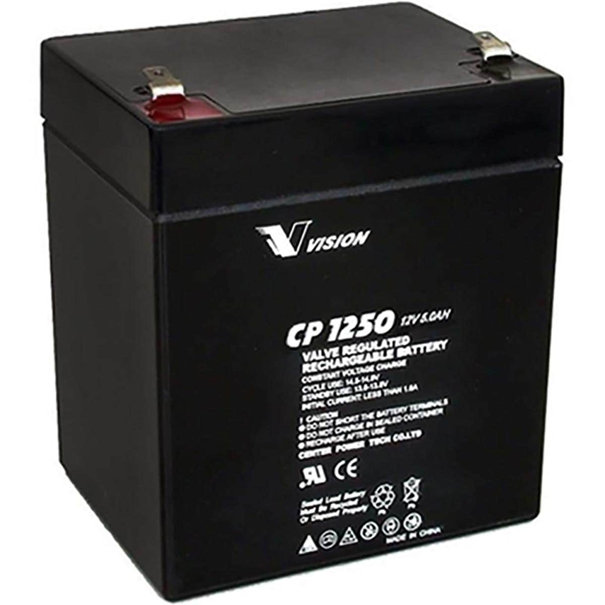 Vision SCP1250F1 Battery 12v 5Ah VRLA