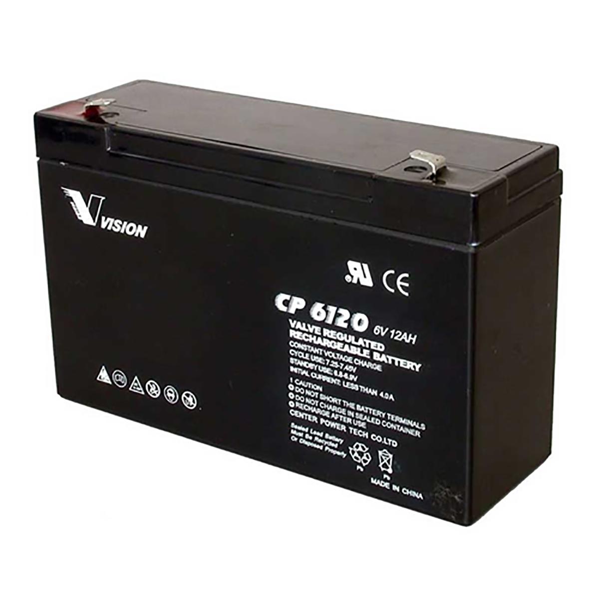 Vision CP6120 Battery 6V 12Ah Sealed Rechargeable