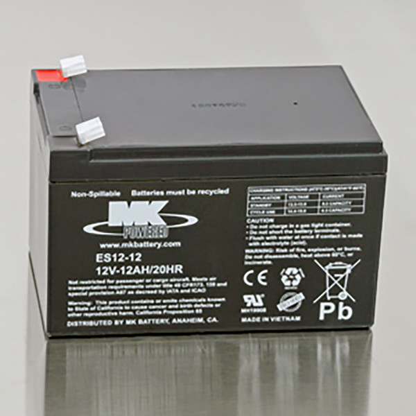 MK ES12-12 Battery 12v 12Ah Rechargeable Sealed Lead Acid