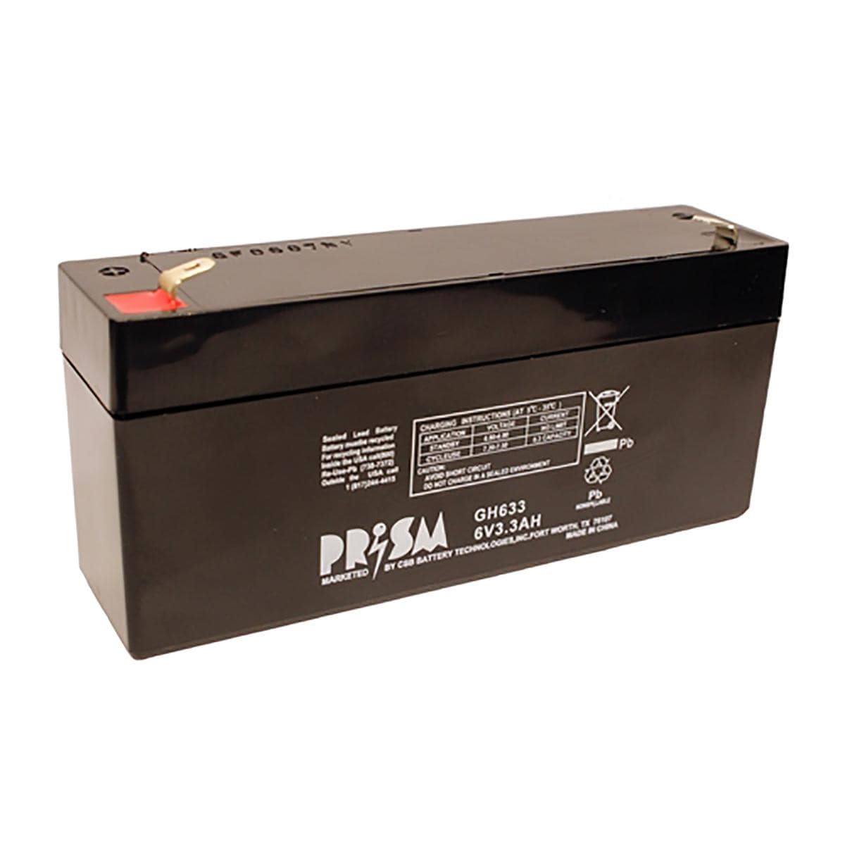 Duracell DURA6-3.3F Battery 6V Sealed Rechargeable