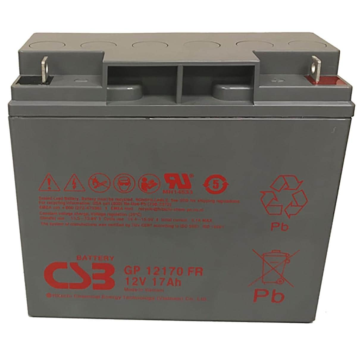 GP12170 BATTERIE PLOMB VRLA AGM CSB 12V 17AH