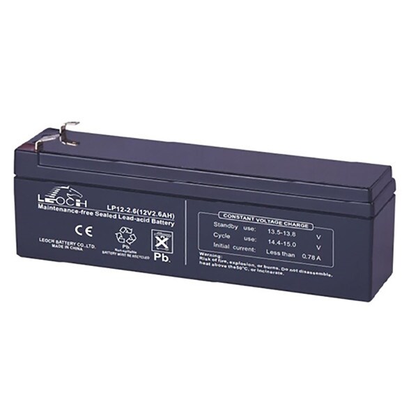 Leoch LP12-2.6 Battery 12v 2.6Ah Rechargeable VRLA