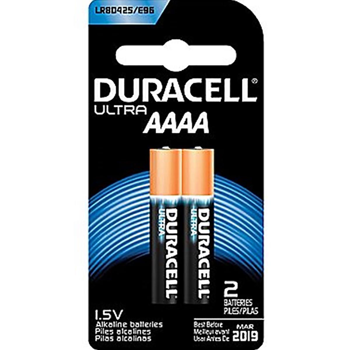 retort Lift piano MX2500B2 Duracell Ultra AAAA Alkaline Batteries 2 pack | OSI Batteries