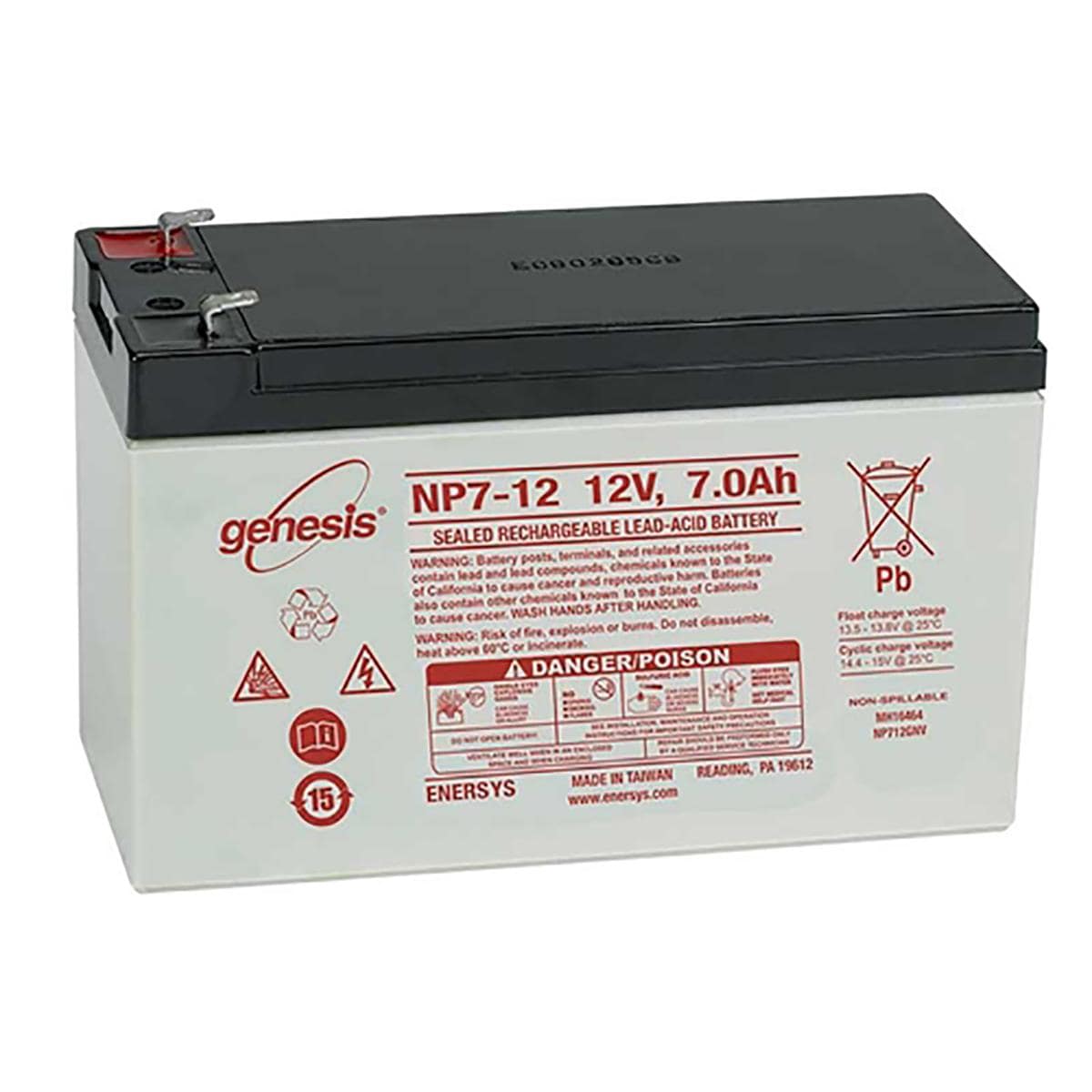 Yuasa NP1.2-12 12v 1.2Ah -1.3Ah Rechargeable Battery Alarm Systems 1 Yr Warnty 