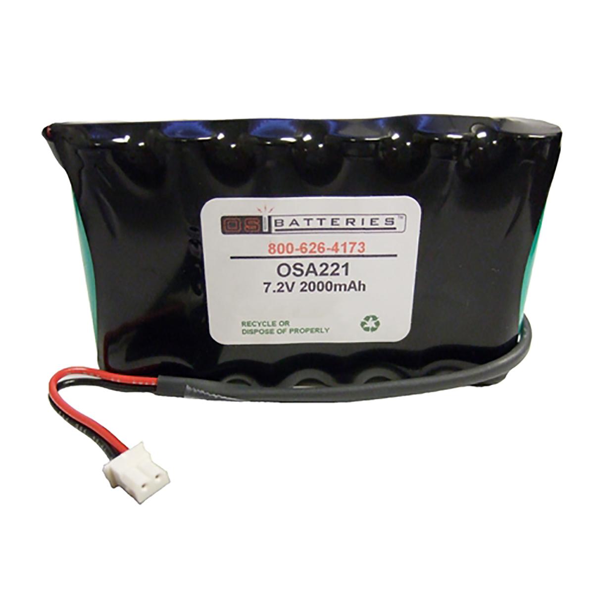 Ademco MS104 Battery 7.2v 2000mAh NiMH OSI Batteries