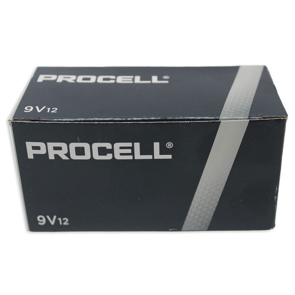 Duracell Procell 9V Alkanline Batteries, 12 pc