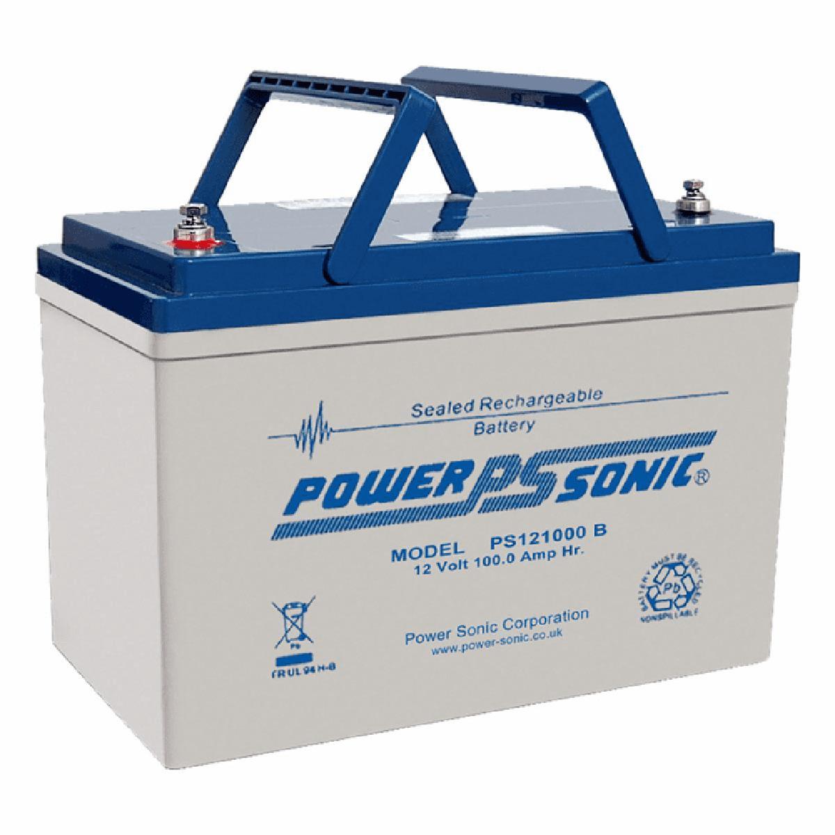 PowerSonic PS-121000B Battery 12V 100Ah Sealed Rechargeable