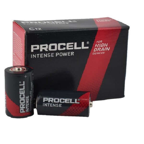 PX1400 Duracell Procell Intense C Size Alkaline Batteries 12 pack OSI