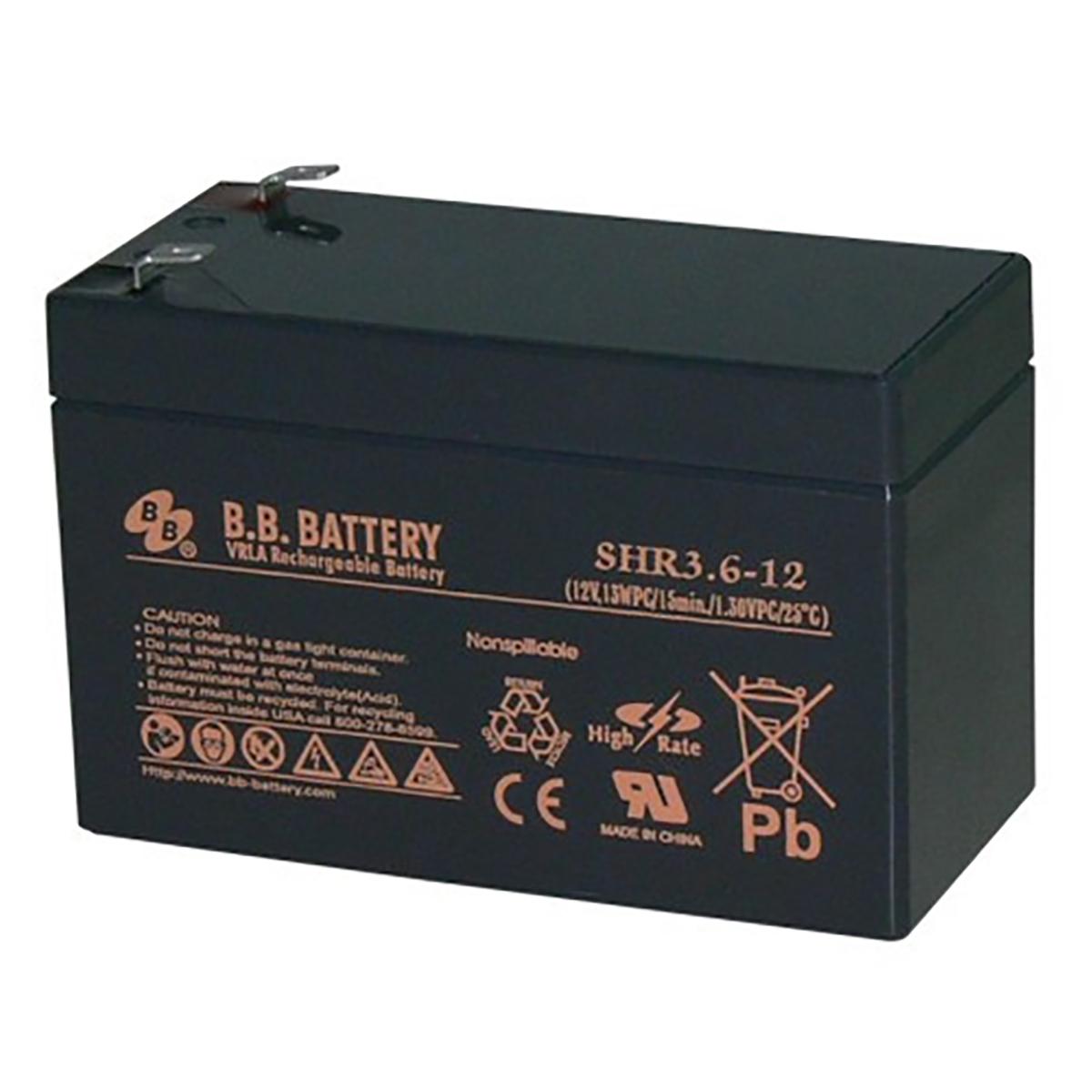 BB Battery SHR3.6-12 VRLA Rechargeable Battery 12v 13WPC
